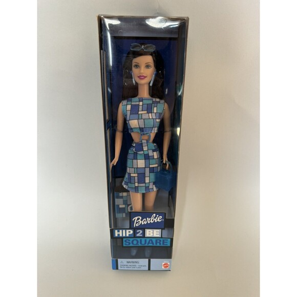 Mattel Other - Mattel 2000 Hip 2 Be Square Brunette In Blue Barbie Doll #28315 new in the box